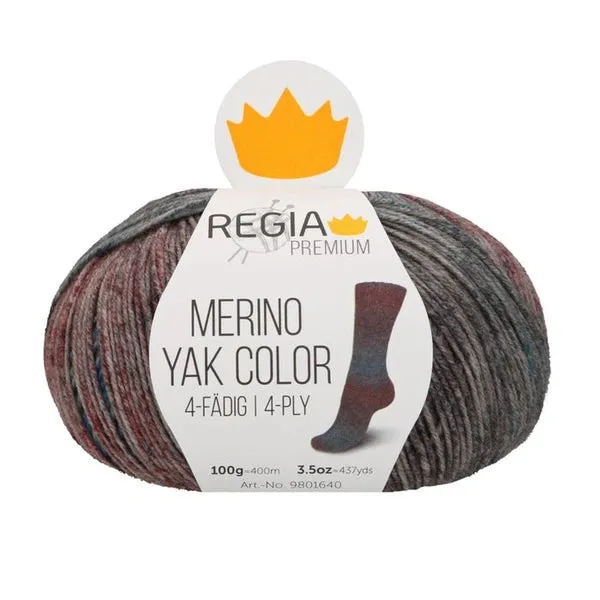 REGIA Premium Sock Yarn: MERINO YAK COLOR