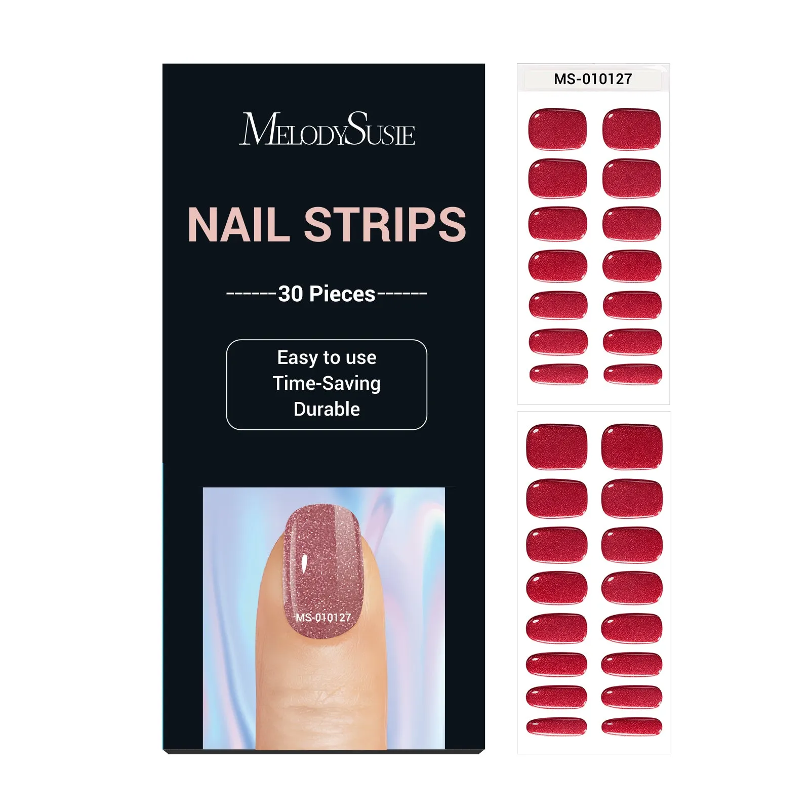 Semi Cured Gel Nail Strips Gift Box