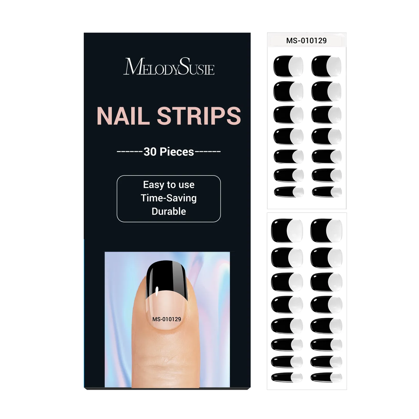 Semi Cured Gel Nail Strips Gift Box
