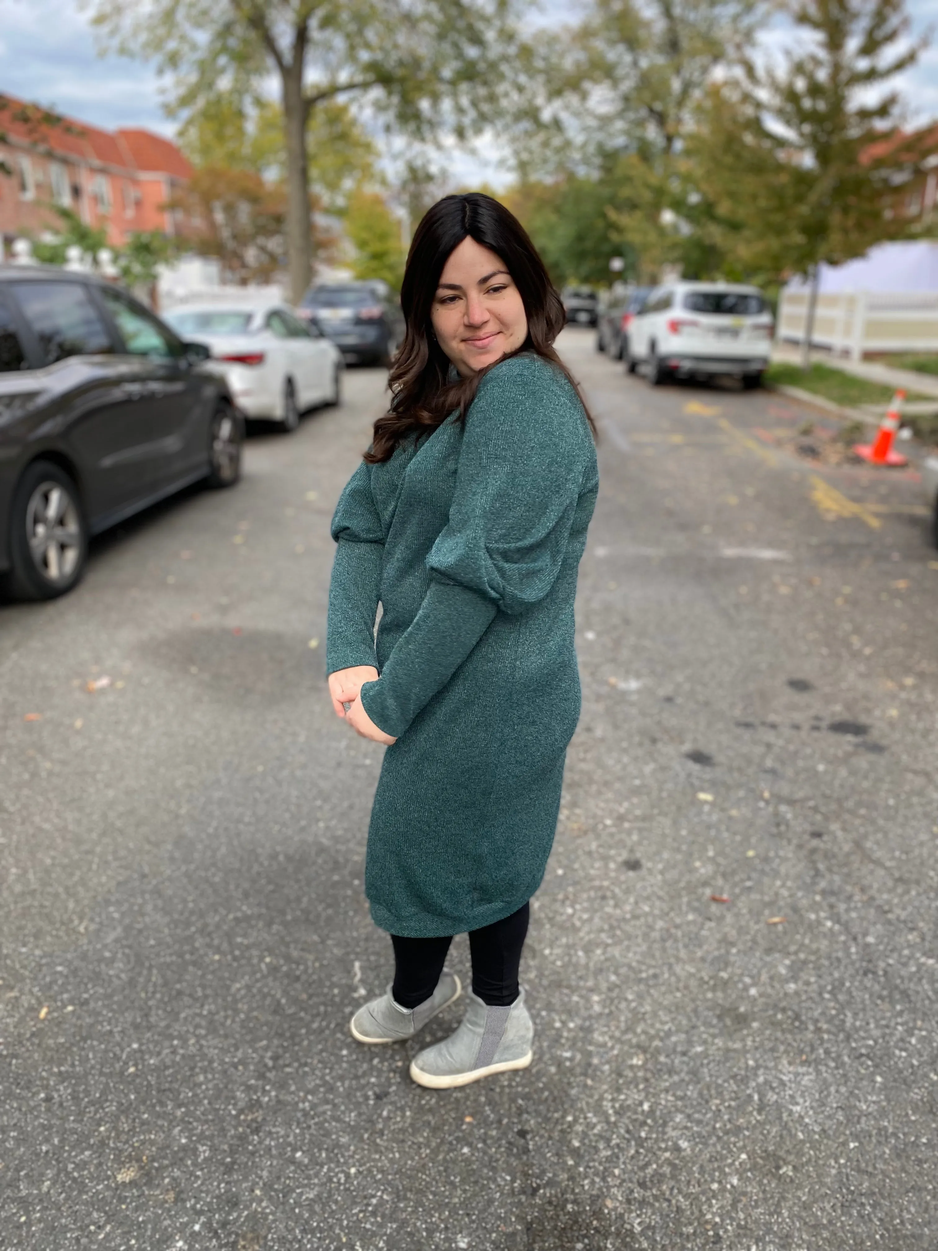 The Snuggle Dress (Olive)