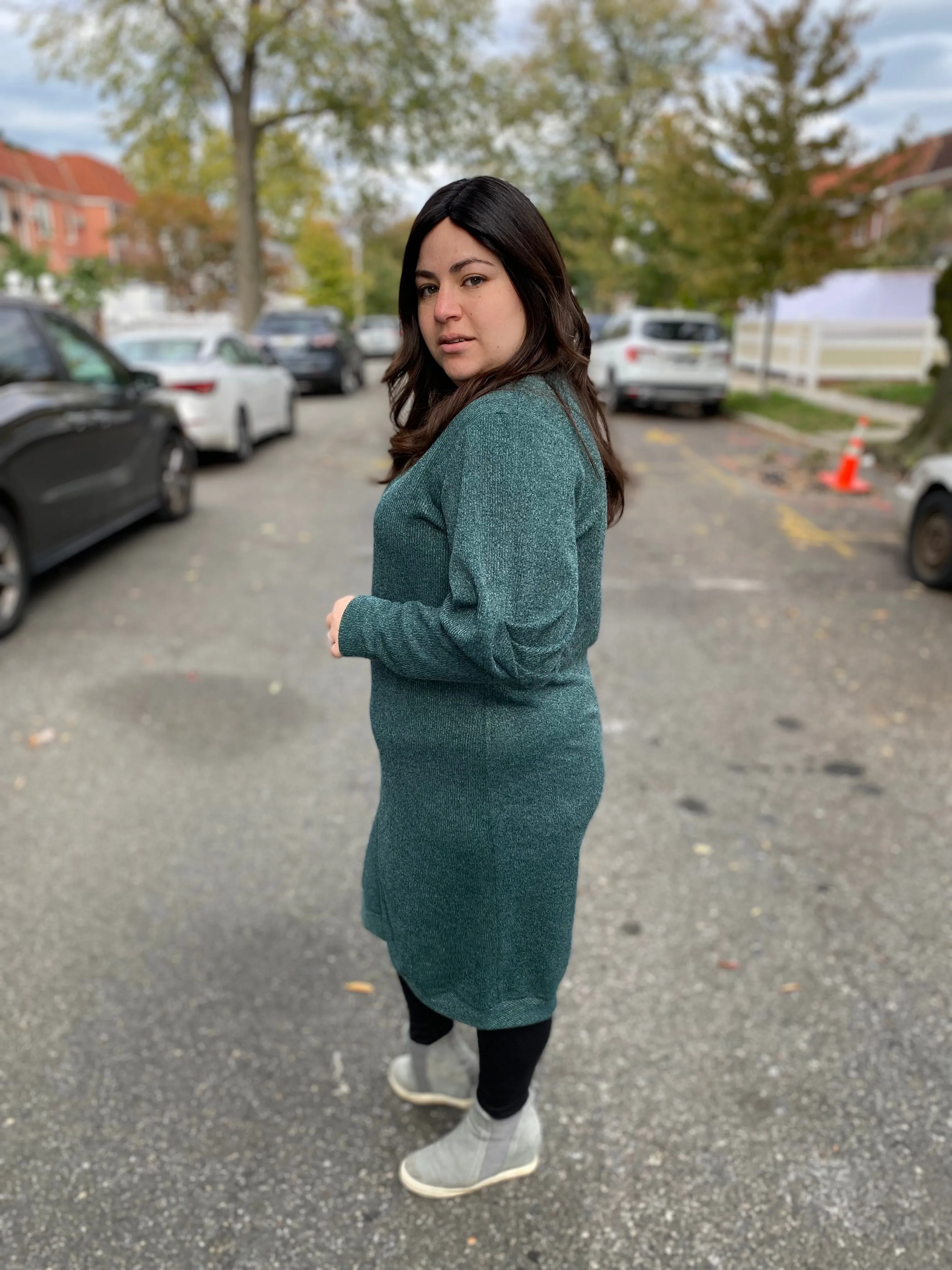 The Snuggle Dress (Olive)