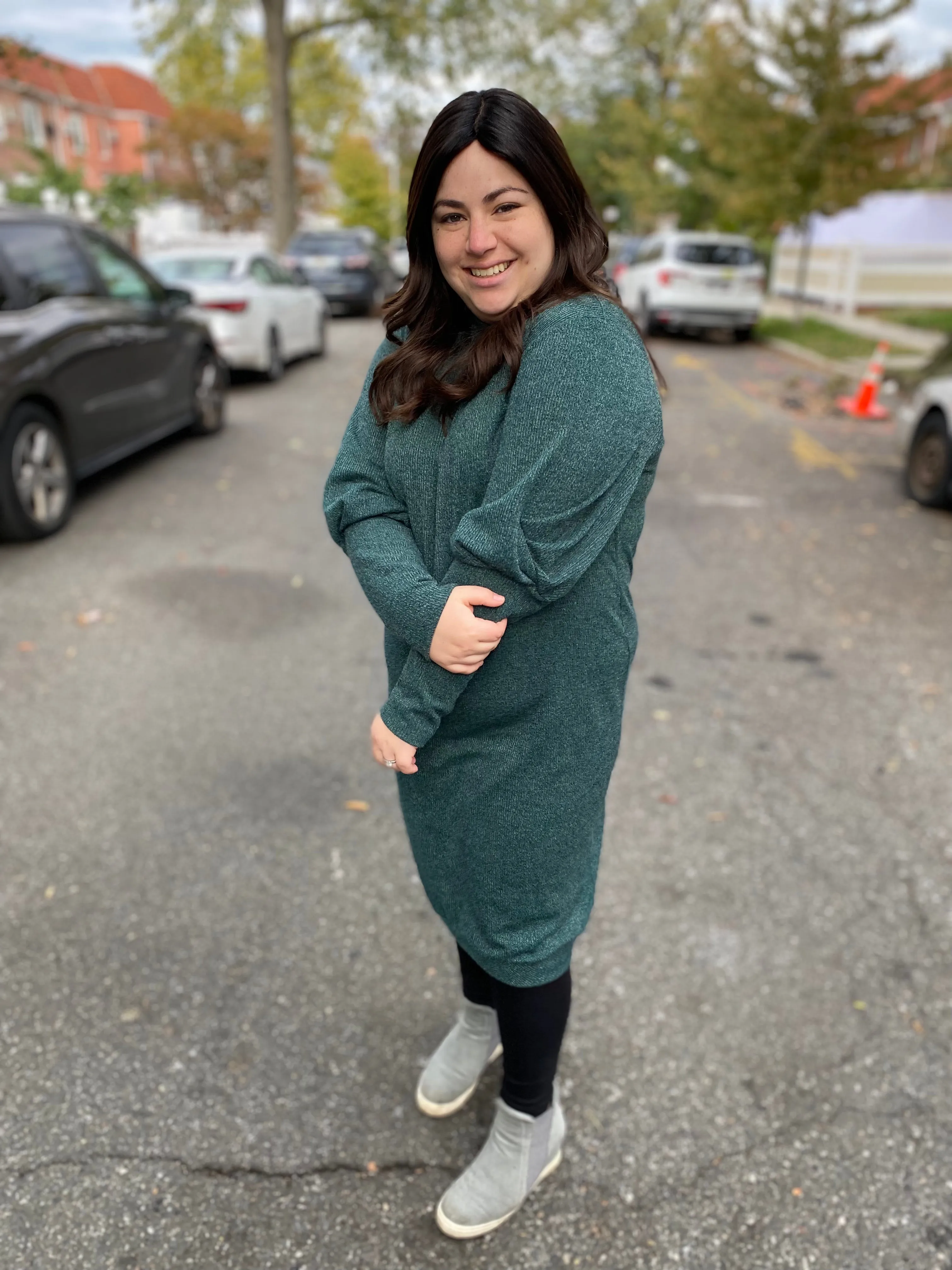 The Snuggle Dress (Olive)