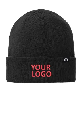 TravisMathew Solid Cuffed Beanie, Black