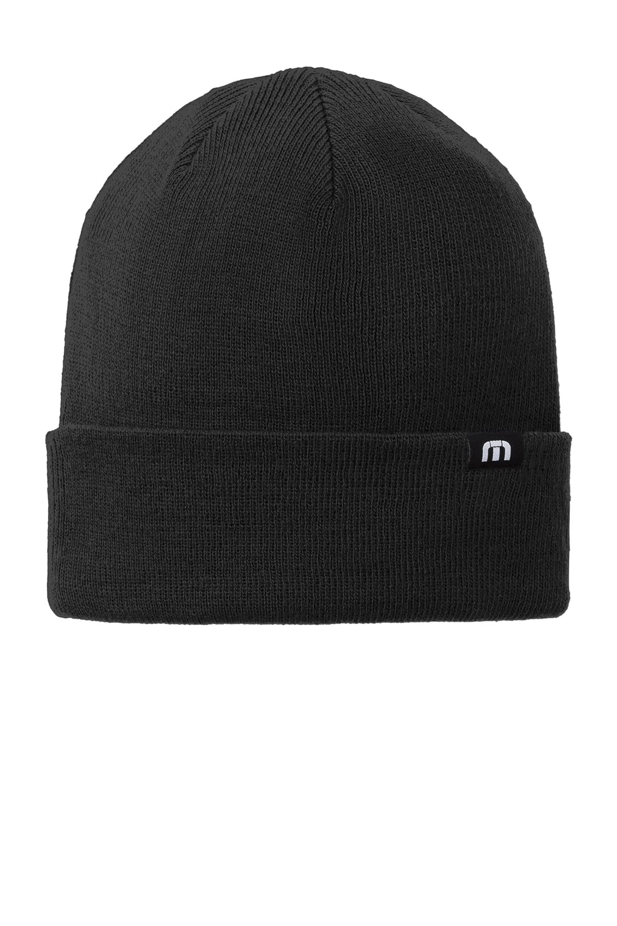TravisMathew Solid Cuffed Beanie, Black