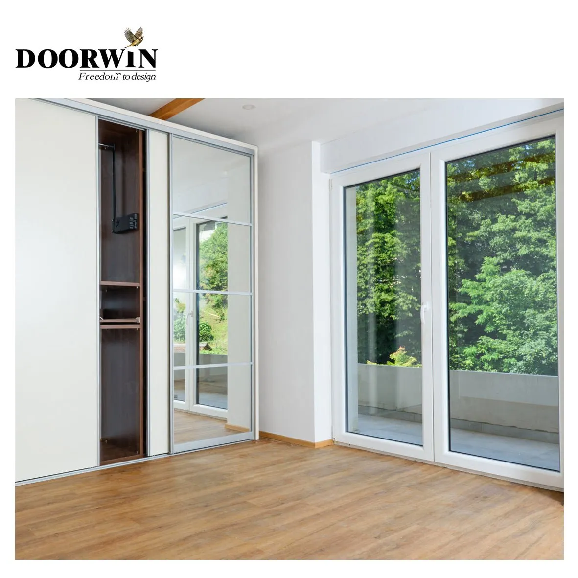 USA	Huntington Beach New Arrival Casement doors and windows with double glass thermal profile door hollowby Doorwin