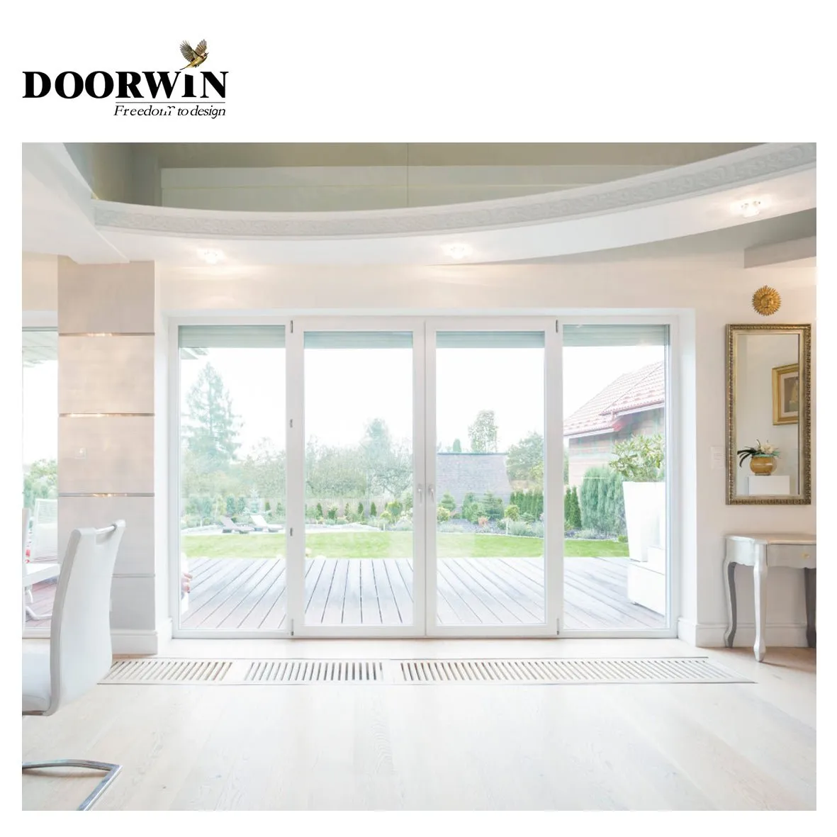 USA	Huntington Beach New Arrival Casement doors and windows with double glass thermal profile door hollowby Doorwin