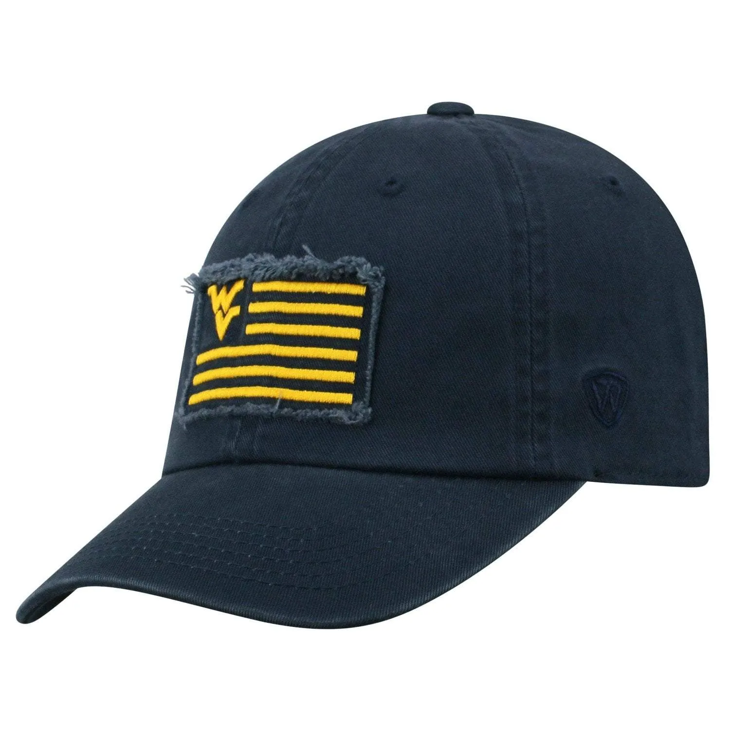 West Virginia Mountaineers TOW Navy "Flag 4" Crew Adj. Relax Hat Cap