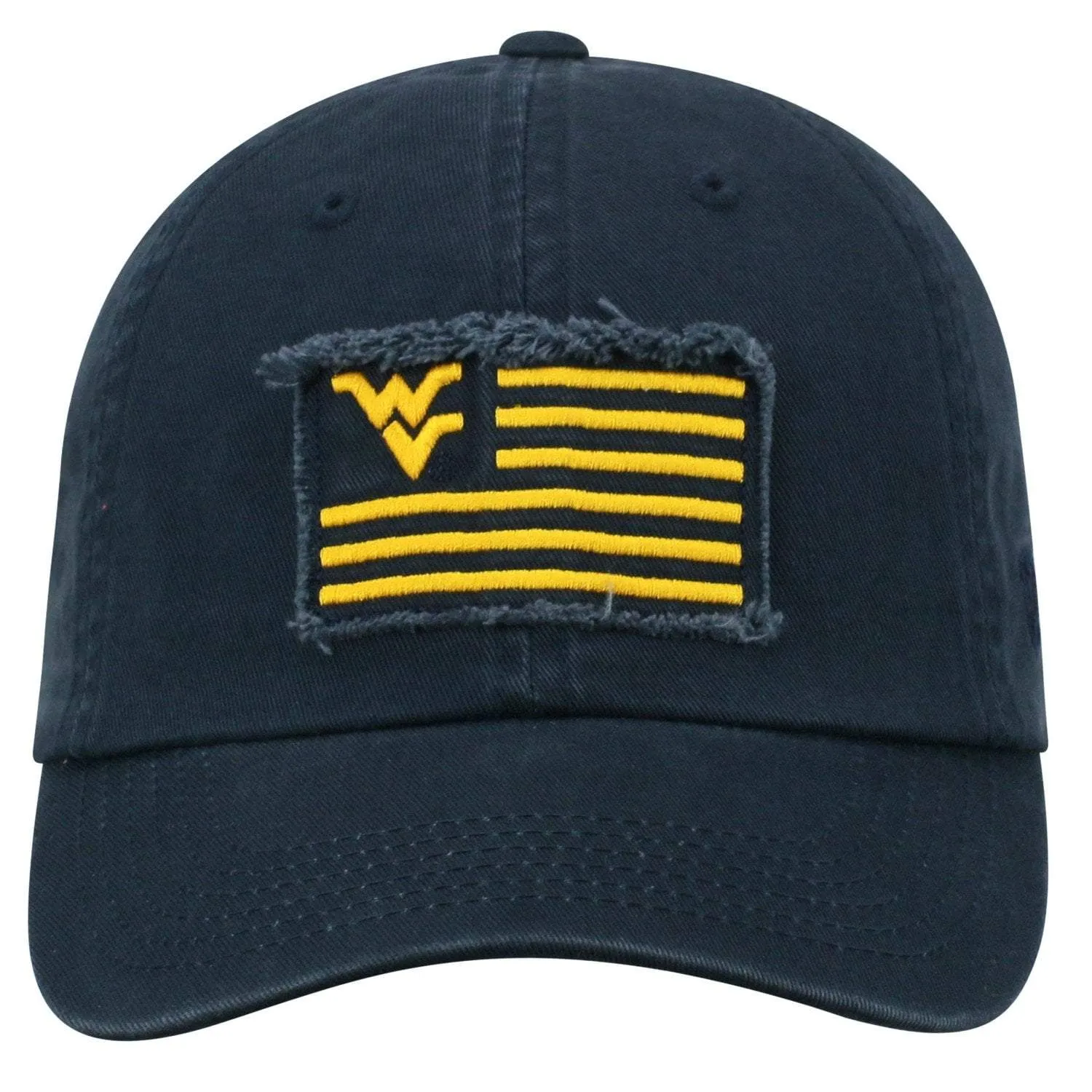 West Virginia Mountaineers TOW Navy "Flag 4" Crew Adj. Relax Hat Cap