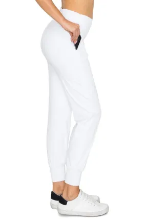 White Active Joggers