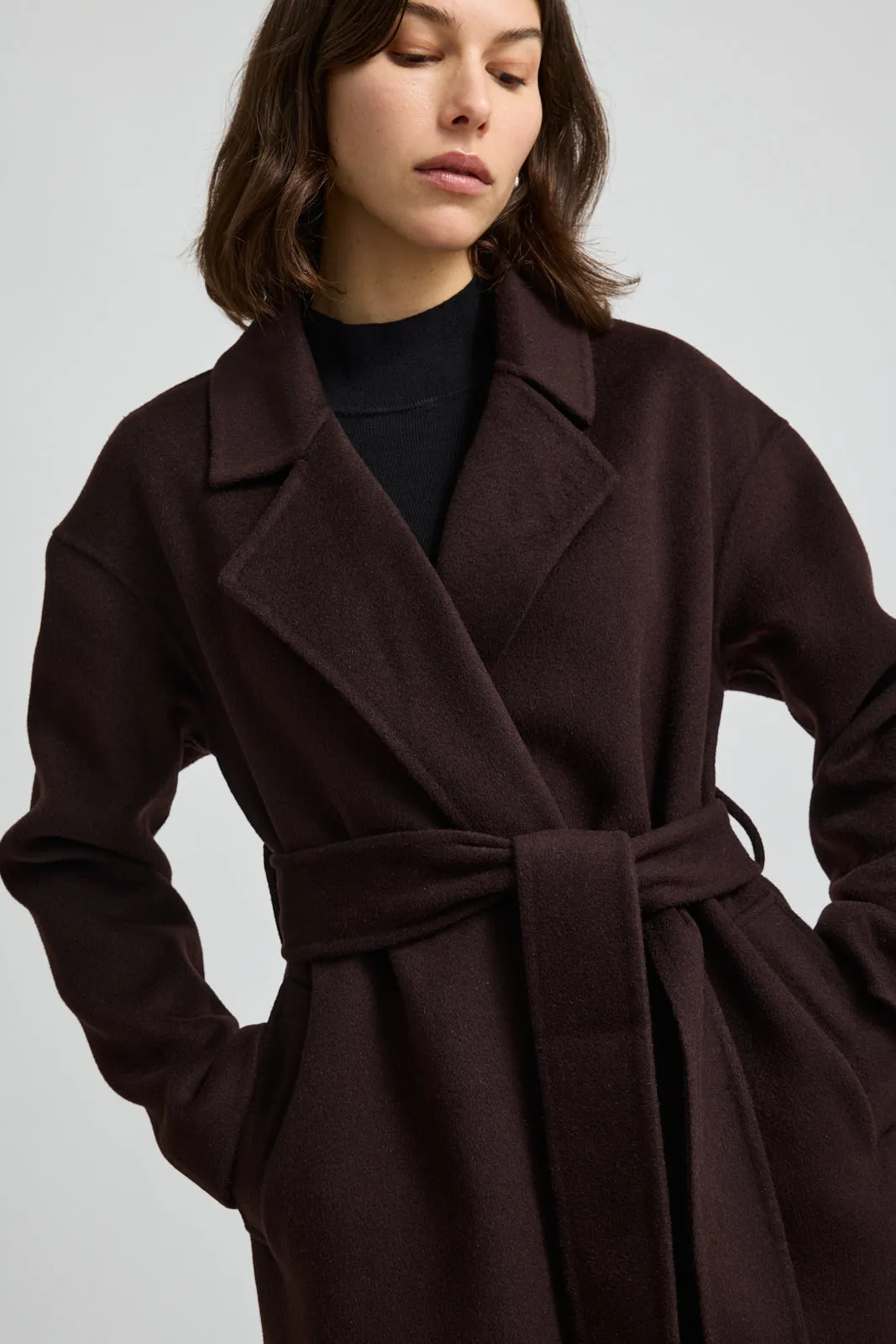 WRAP WOOL COAT