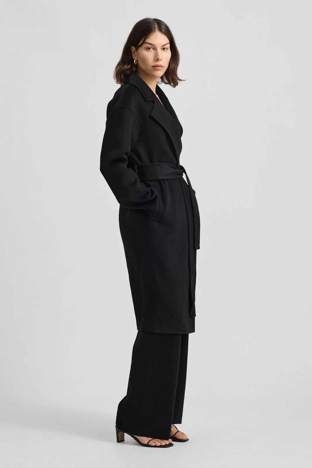 WRAP WOOL COAT