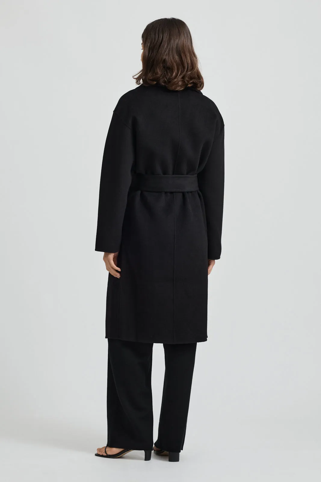 WRAP WOOL COAT