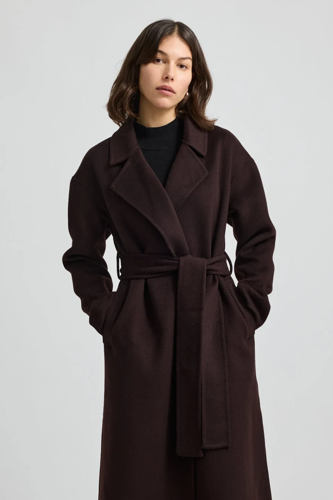 WRAP WOOL COAT