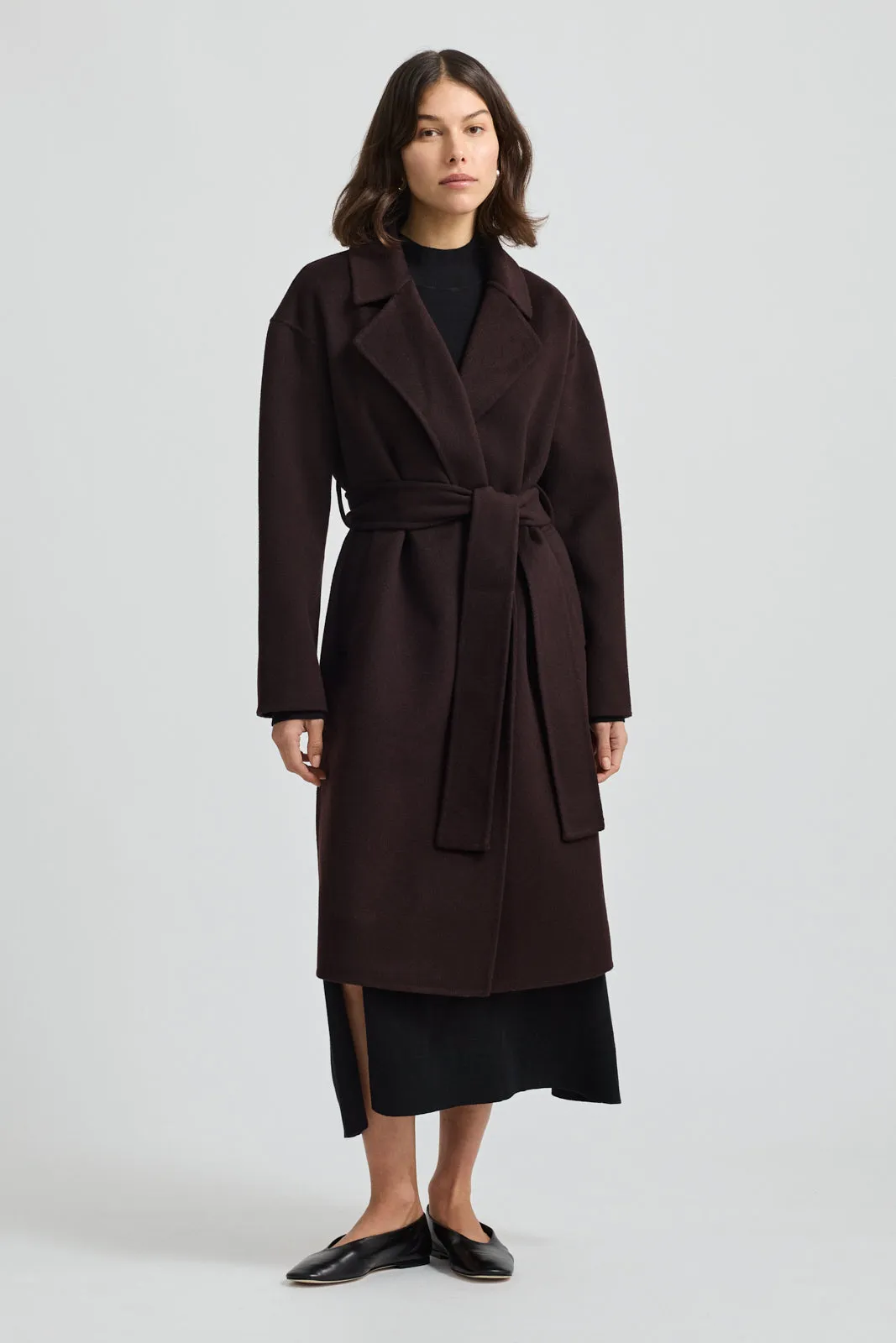 WRAP WOOL COAT