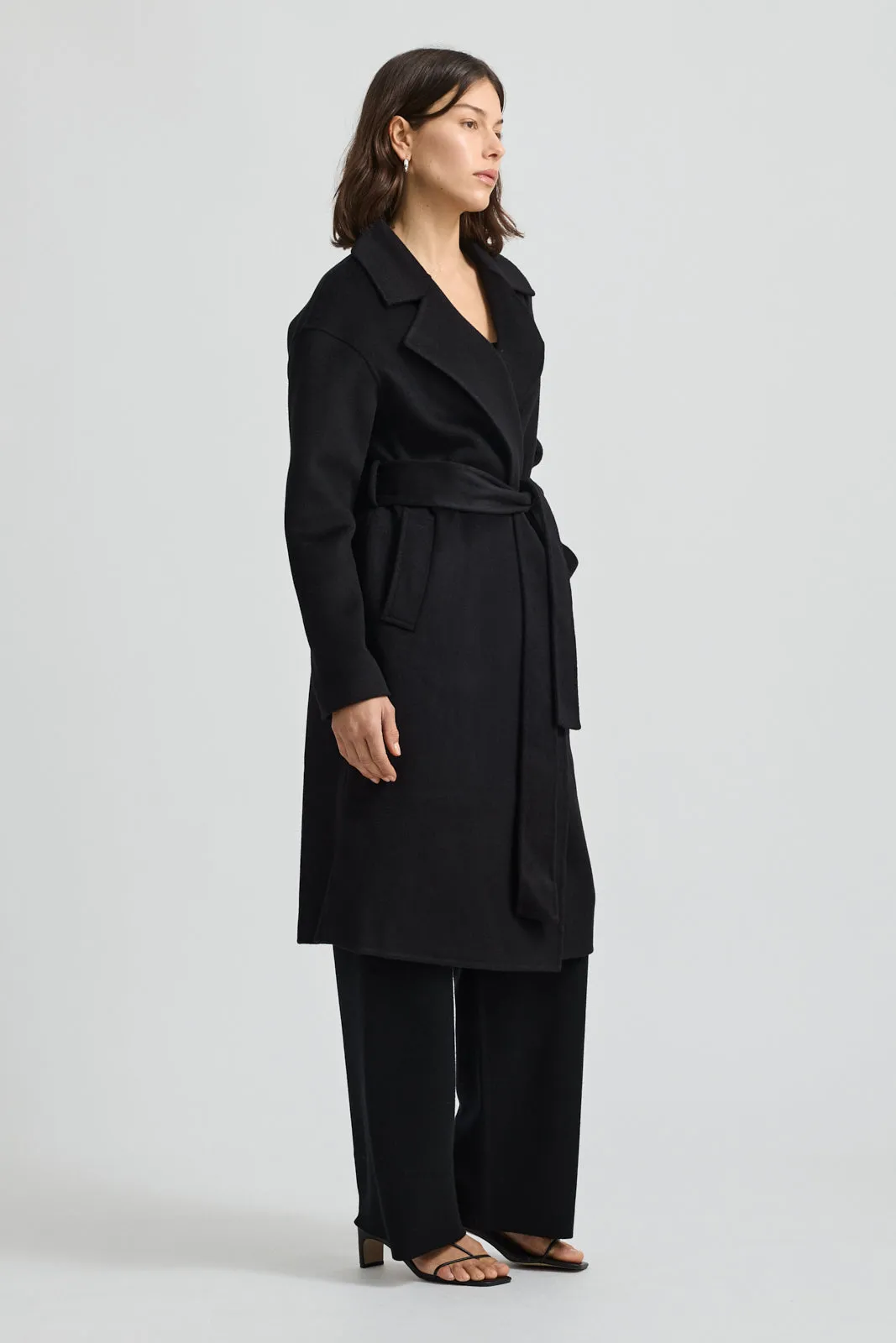 WRAP WOOL COAT