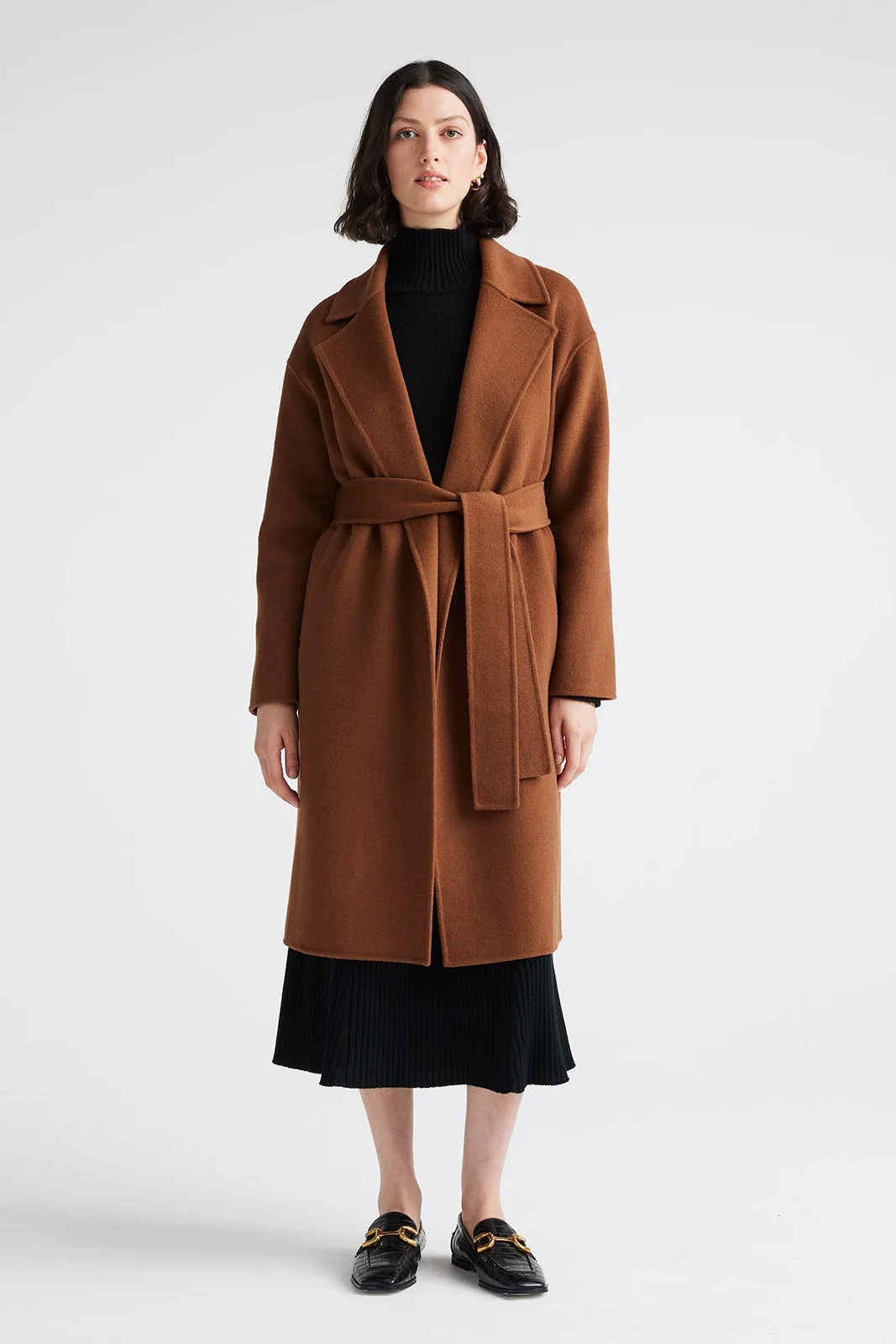 WRAP WOOL COAT