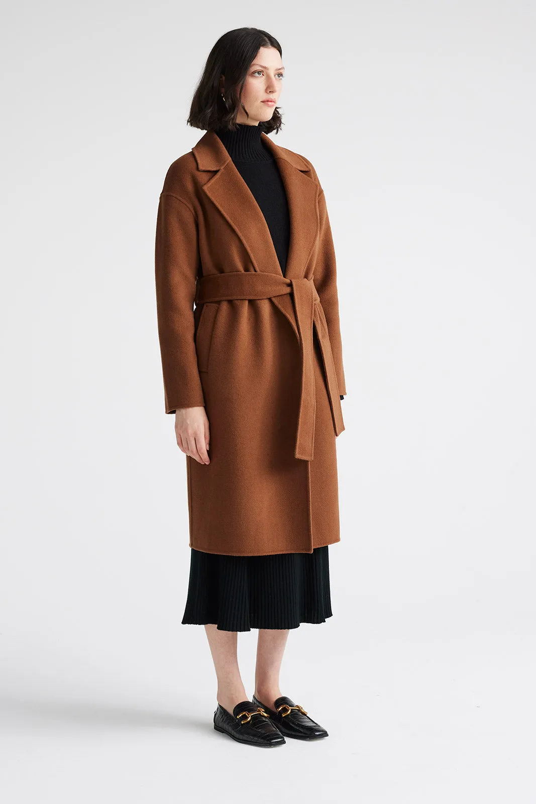 WRAP WOOL COAT