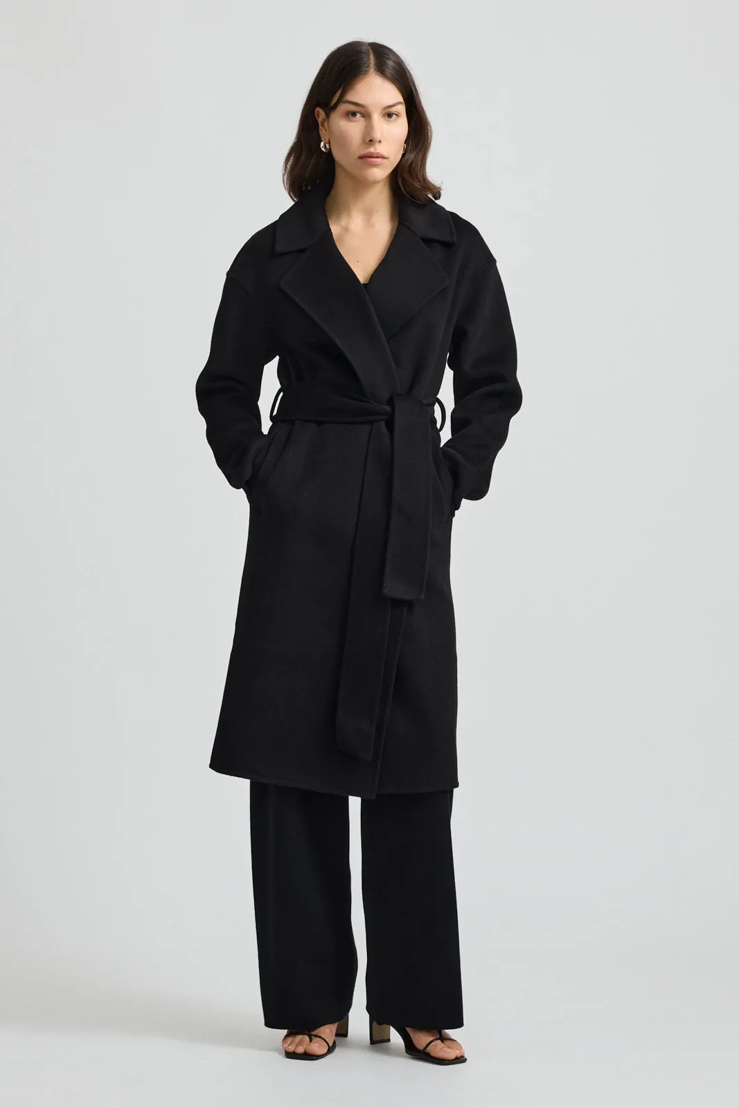 WRAP WOOL COAT